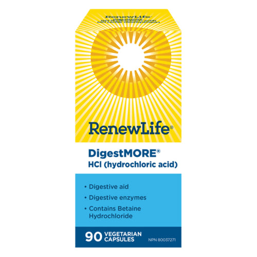 Box of RenewLife DigestMoreHCl 90VegetarianCapsules