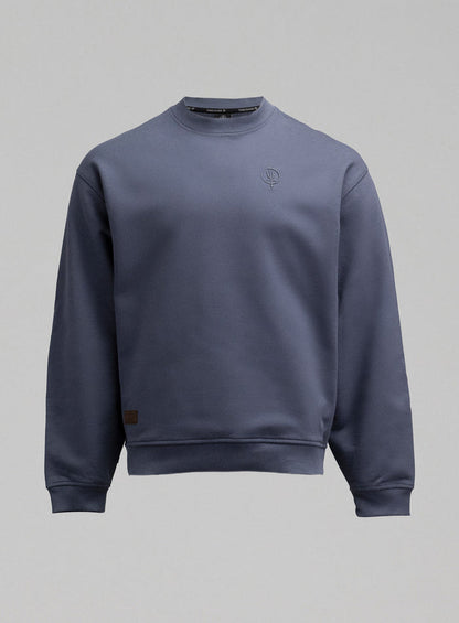 Hem Cut Out Image of Dissident Jumper In Storm Blue (GM)