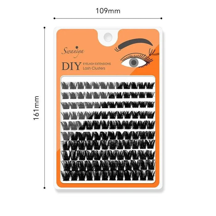 DIY Lash Cluster LC20 D curl 10-16MIX| Swaniya Lashes