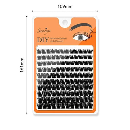 DIY Lash Cluster LC20 D curl 10-16MIX| Swaniya Lashes
