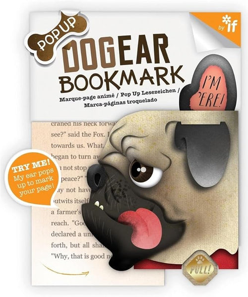 Dog Ear Bookmarks - 'Doug the Pug'
