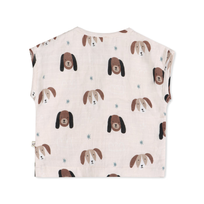 Doggies Baby Top Back (Organic Muslin)