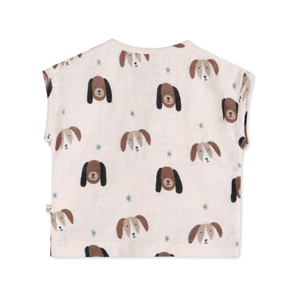 Doggies Baby Top Back (Organic Muslin)