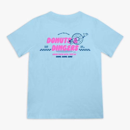 Youth graphic tee with "Donut" design - back view