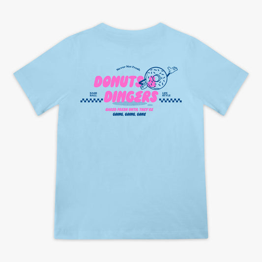 Youth graphic tee with "Donut" design - back view