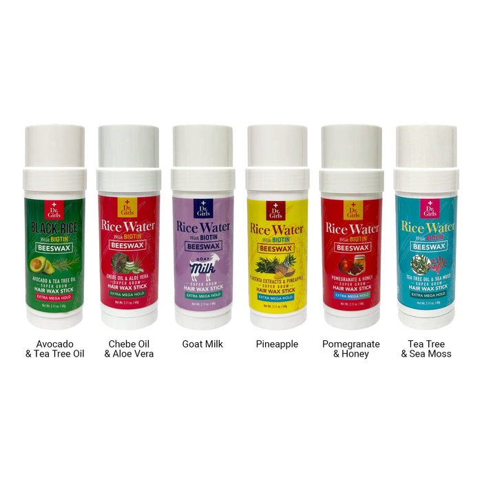 Dr.Girls Rice Water Extra Mega Hold Hair Beeswax Stick 2.11oz/ 60g - ikatehouse