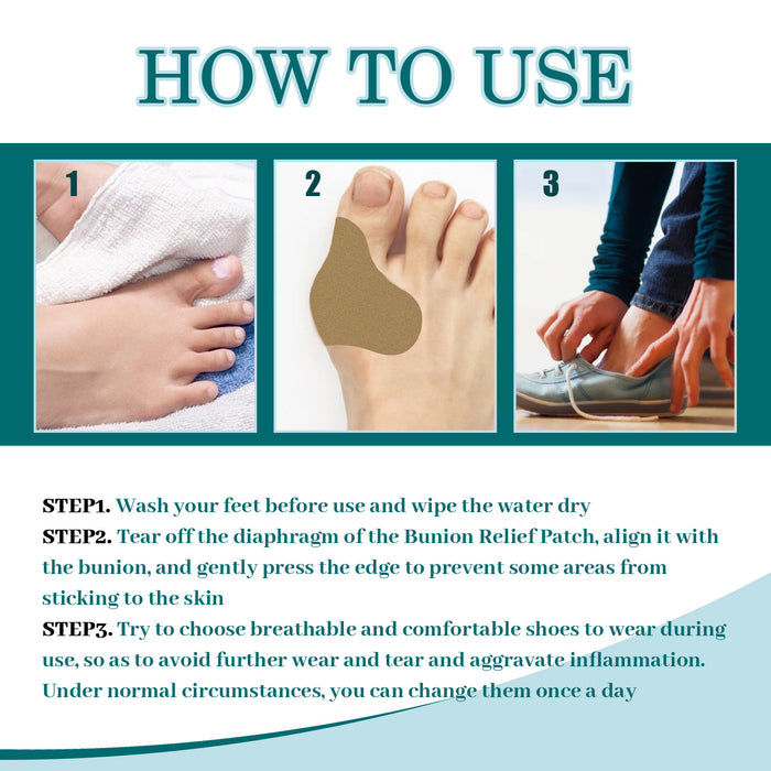 EELHOE Bunion Patch Relieve Foot Toe Swelling Pain Patch EELHOE COSMETICS