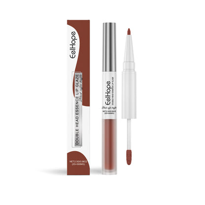 EELHOE Double-headed Outline Lips Liner & Lip Lacquer Pen Black Coffee Truffle EELHOE COSMETICS
