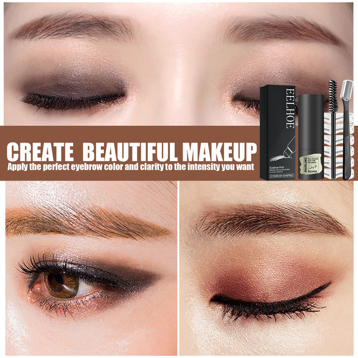 EELHOE Eyebrow Stamp Set Natural Quick Eyebrow Stencil Makeup EELHOE COSMETICS
