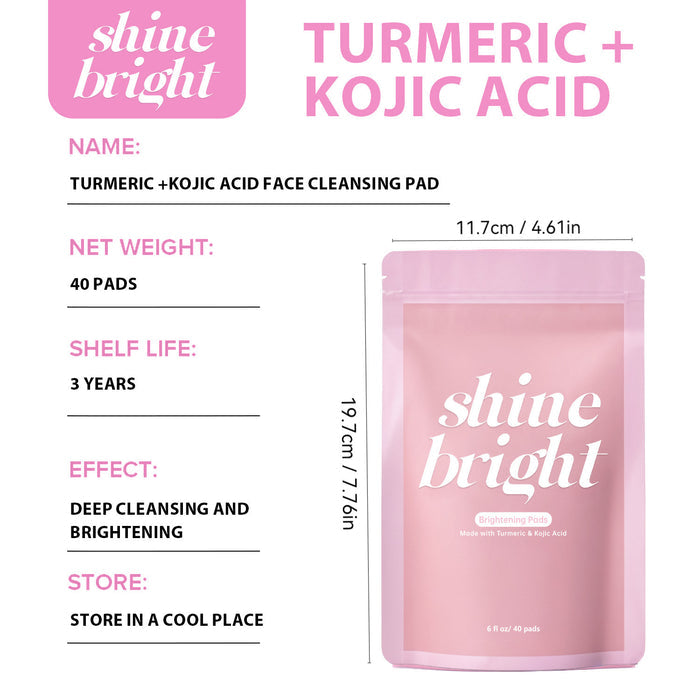 EELHOE Turmeric Kojic Acid Pads Bags Maxi Format 40 Pieces EELHOE COSMETICS