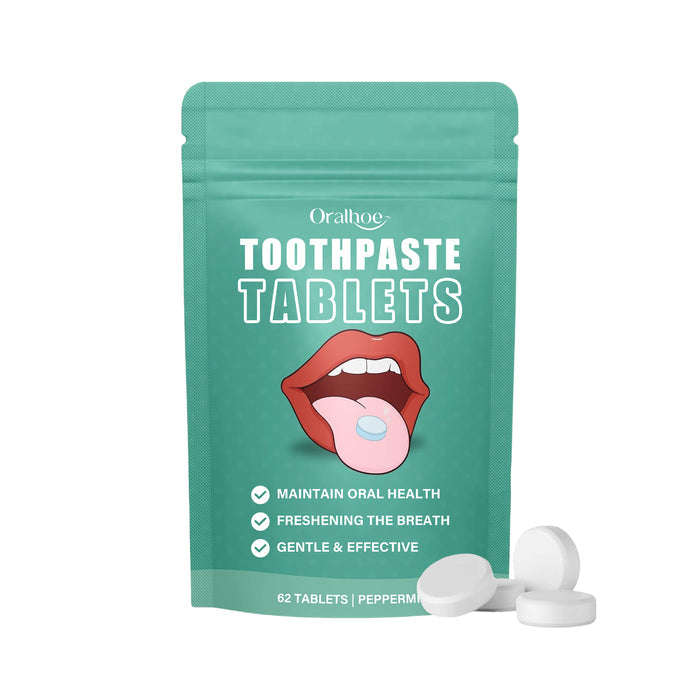EELHOE Whitening Toothpaste Tablets – Fresh Breath & Bright Smile 62tabletspeppermint EELHOE COSMETICS