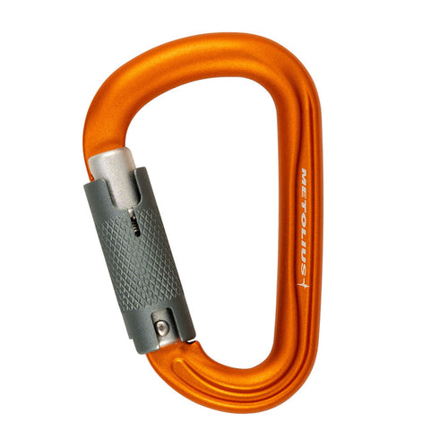 Element II Auto Lock Belay Carabiner - Metolius logo side