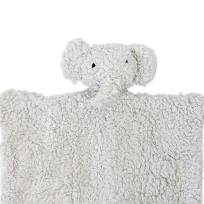 ELEPHANT - Organic SHERPA Lovey Baby Security Blanket Cuddle Cloth (Detail)
