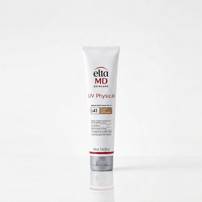 Eltma MD UV Physical sunscreen tube on a white background