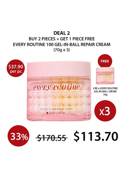 (BUY 2+1 FREE)  EVERY ROUTINE 100 GEL IN BALL CREAM