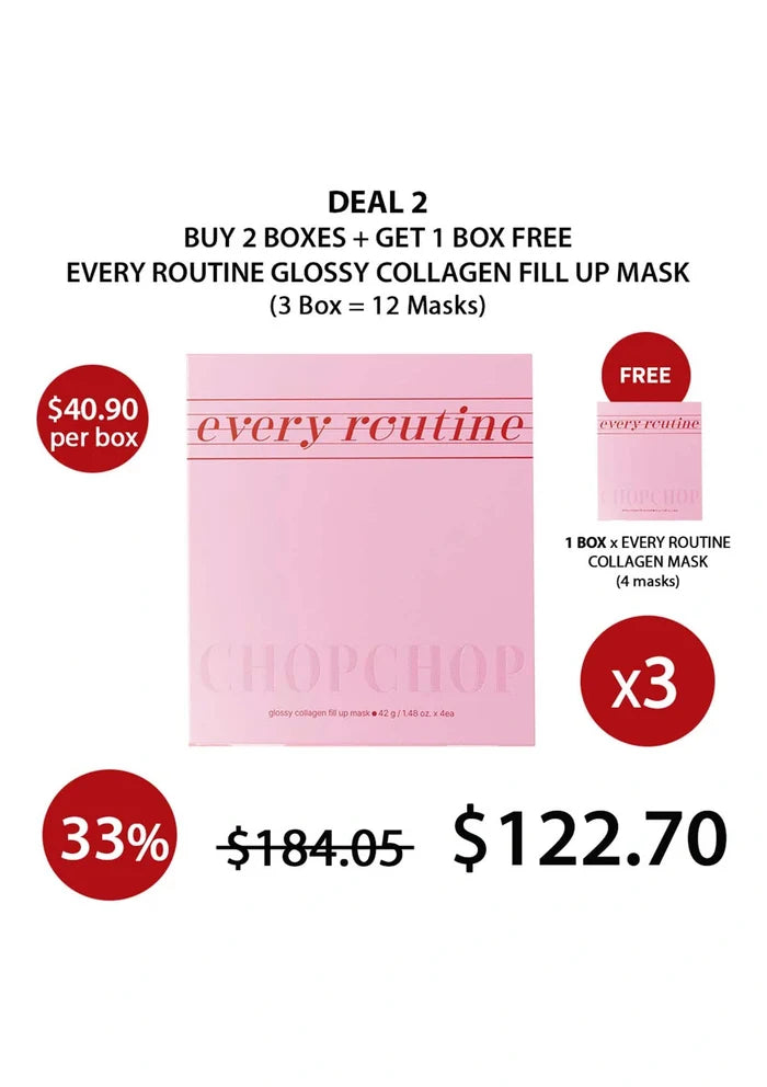 (BUY 2+1 FREE) EVERY ROUTINE GLOSSY COLLAGEN MASK