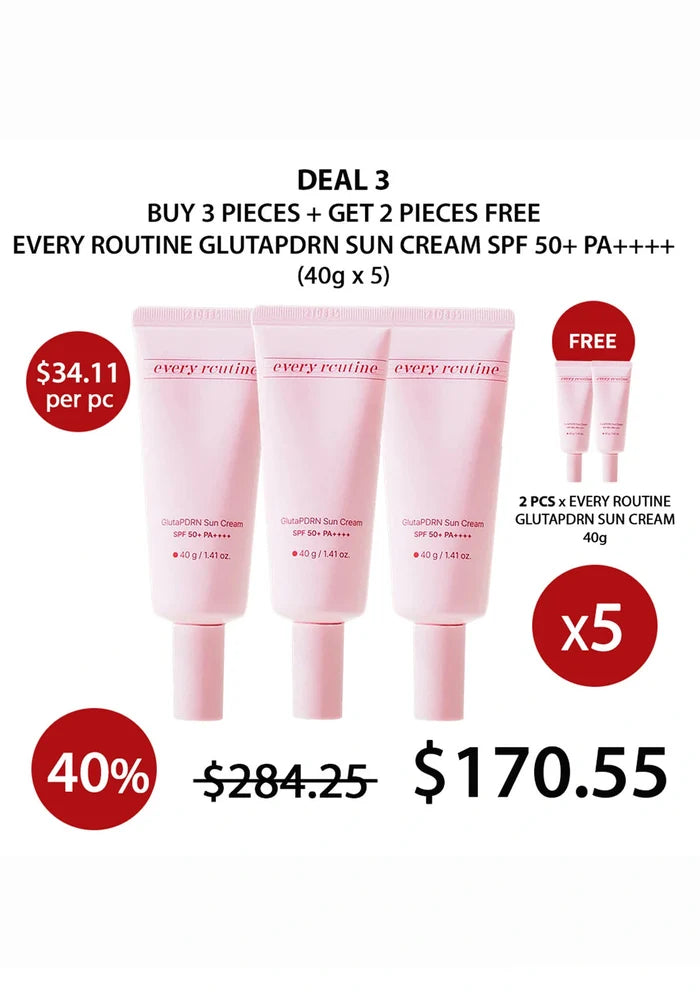 (BUY 3+2 FREE) EVERY ROUTINE GLUTAPDRN SUN CREAM