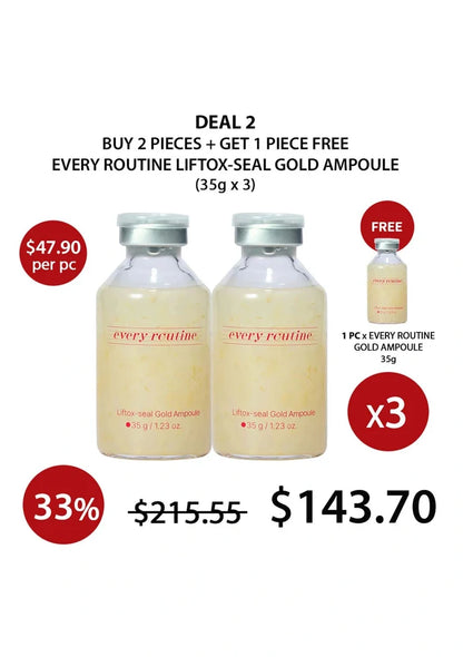 (BUY 2+1 FREE) EVERY ROUTINE GOLD AMPOULE
