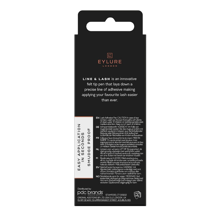 Eylure London Line & Lash Black 2 in 1 Lash Adhesive Eyeliner 0.024oz/ 0.7ml - ikatehouse
