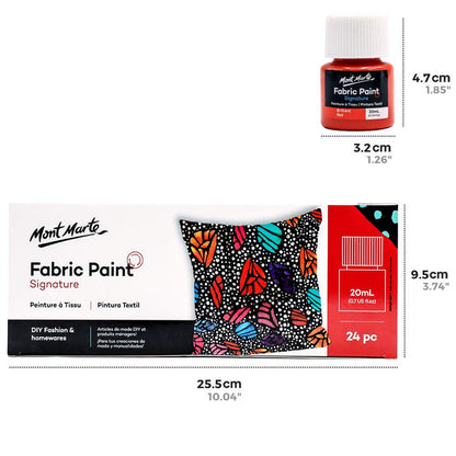 Fabric Paint Set Signature 24pc x 20ml (0.7 US fl.oz)