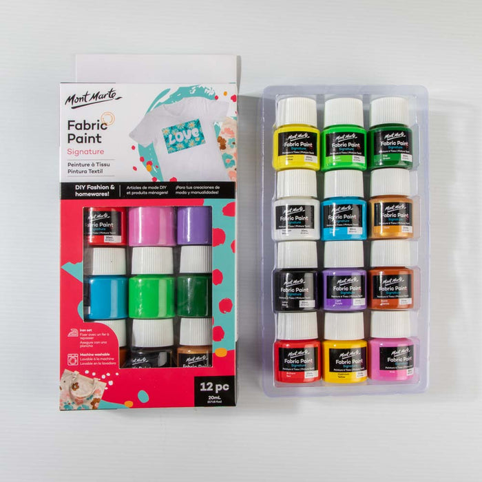 Fabric Paint Signature 12pc x 20ml (0.7 US fl.oz)