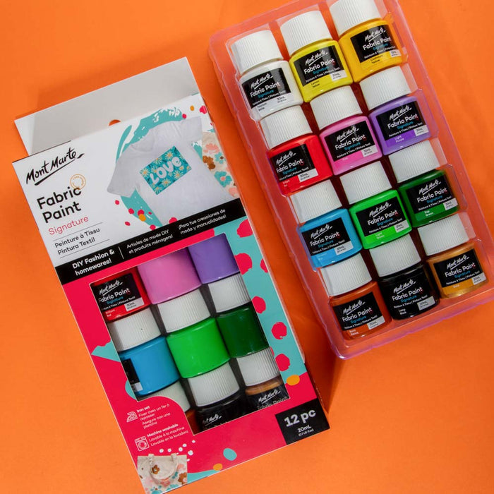 Fabric Paint Signature 12pc x 20ml (0.7 US fl.oz)