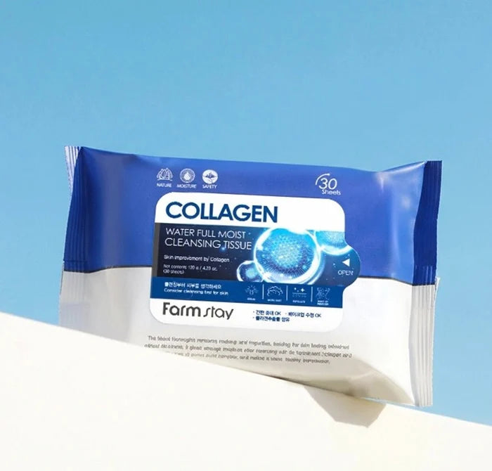 Farmstay Collagen Water Full Moist Cleansing Tissue (30pcs)