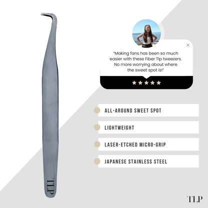 Fiber Tip Round Volume Tweezers