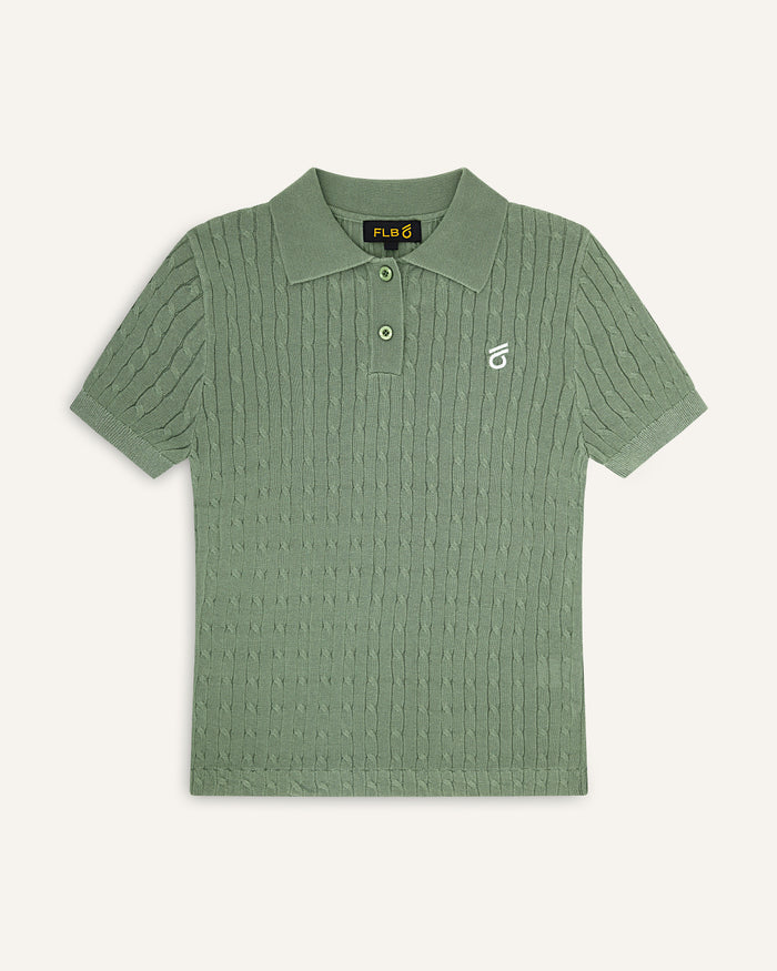 FLB Cable Knit Polo