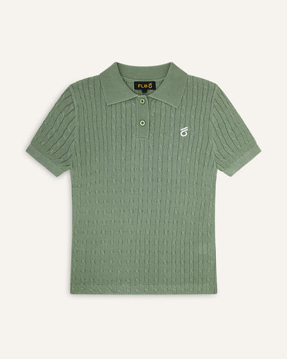 FLB Cable Knit Polo