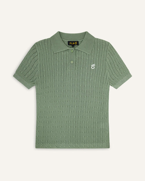 FLB Cable Knit Polo
