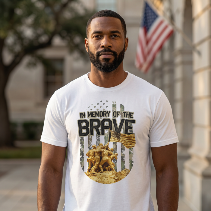 FLB In Memory of the Brave White Short Sleeve T-Shirt