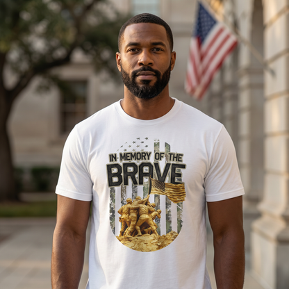FLB In Memory of the Brave White Short Sleeve T-Shirt