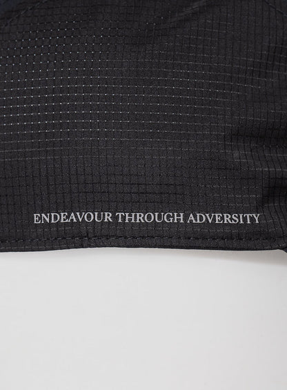 Hem Cut Out Image of Force Lightweight Running Cap In Obsidian Black (GM)