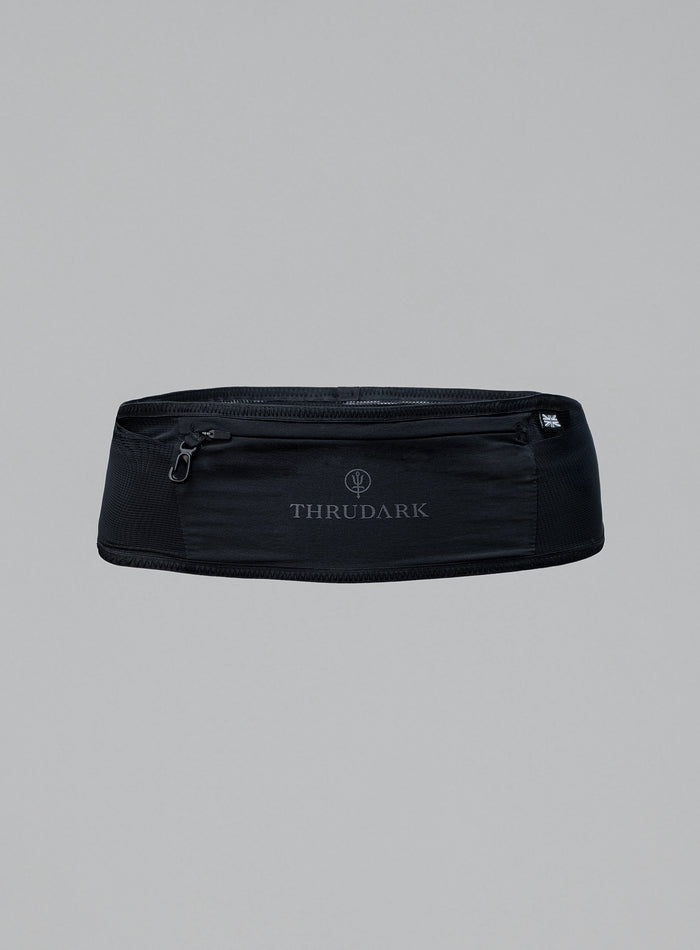 Hem Cut Out Image of Force Running Belt In Obsidian Black (GM)