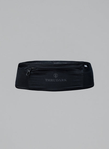 Hem Cut Out Image of Force Running Belt In Obsidian Black (GM)