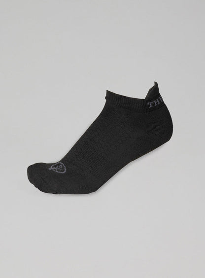 Hem Cut Out Image of Force Running Socks In Obsidian Black (GM)