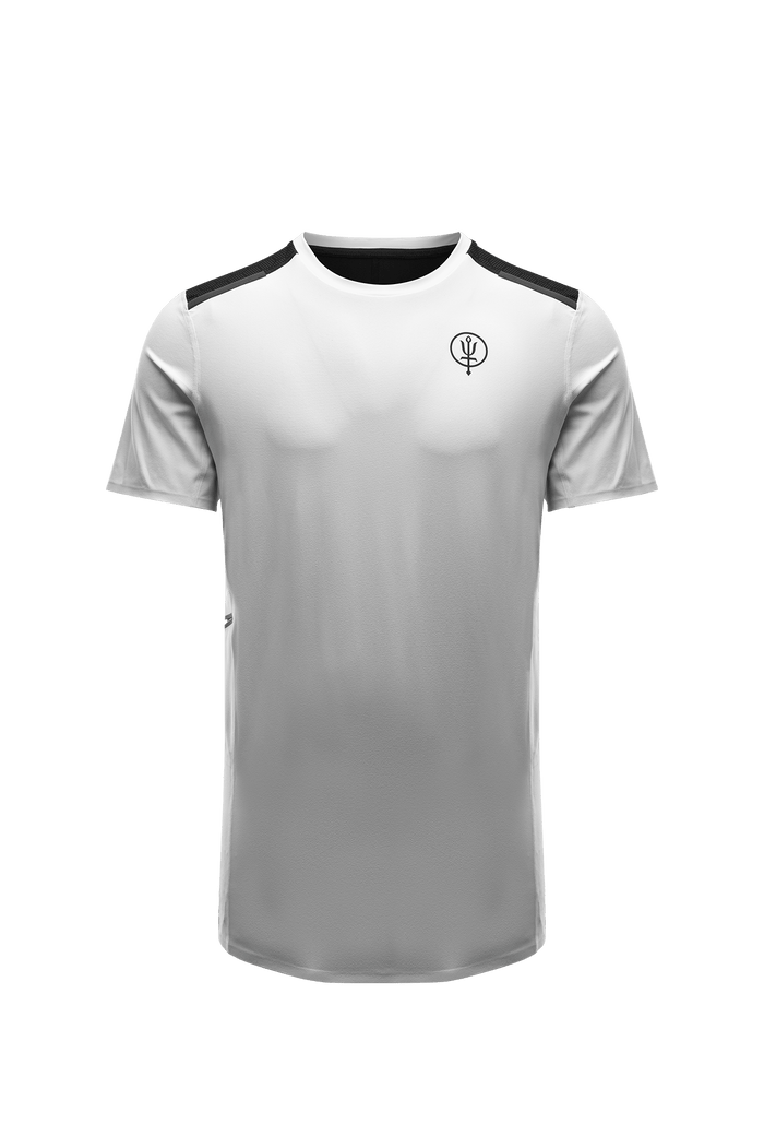 SM Cut of Out Force Velocity Technical T-Shirt In Optic White (GM)