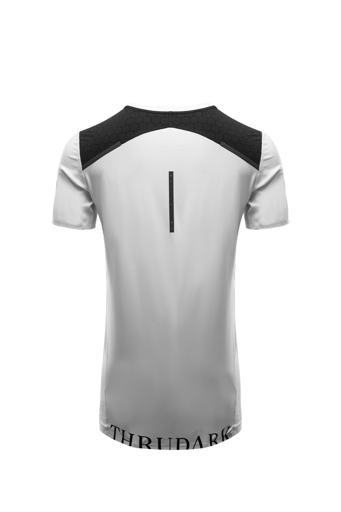 SM Cut of Out Force Velocity Technical T-Shirt In Optic White (GM)