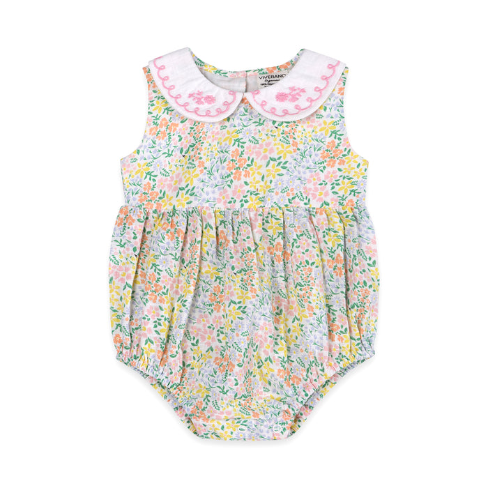 Francis Floral Baby Romper Front (Organic)