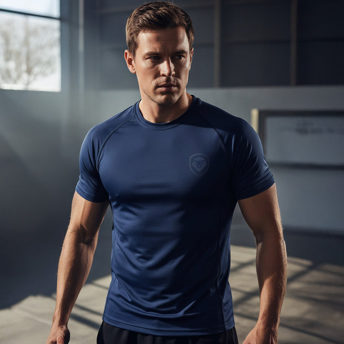 Future Looks Bright Navy Performance Short Sleeve T-Shirt