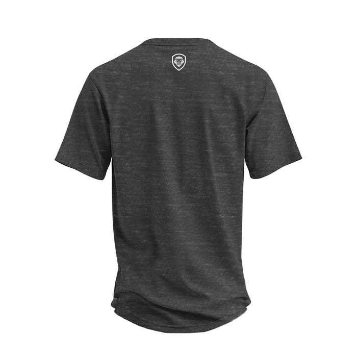 Future Looks Bright Premium Curved Hem Charcoal and White Short Sleeve T-Shirt