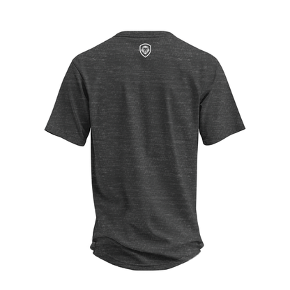 Future Looks Bright Premium Curved Hem Charcoal and White Short Sleeve T-Shirt