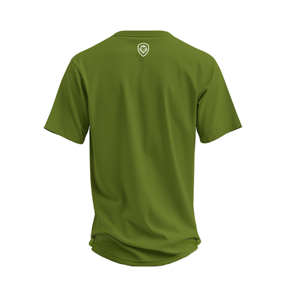 Future Looks Bright Premium Curved Hem Green and White Short Sleeve T-Shirt