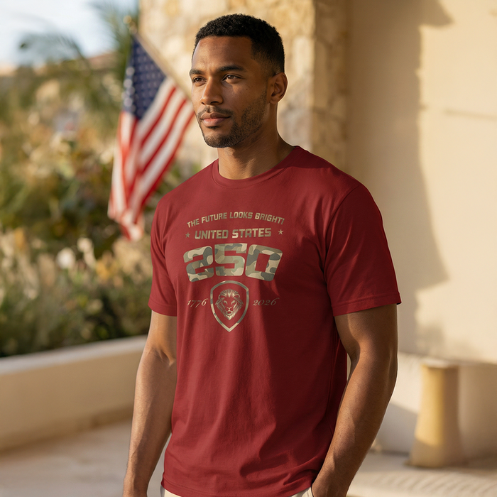 Future Looks Bright USA 250 Camo Short Sleeve T-Shirt