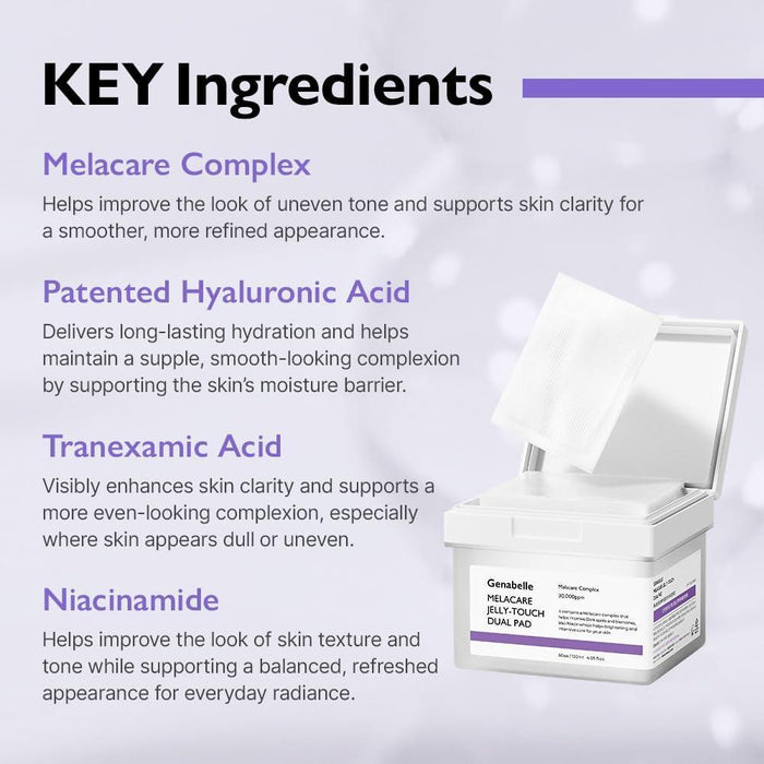 Genabelle Melacare Jelly Touch Dual Pad 60 pads