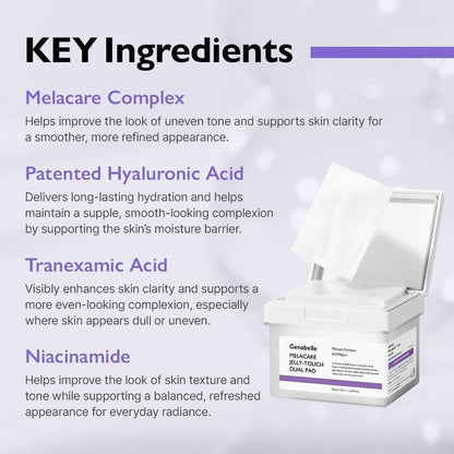 Genabelle Melacare Jelly Touch Dual Pad 60 pads