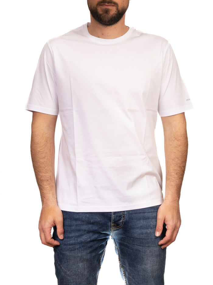 PEOPLE OF SHIBUYA girocollo cotone bianco SHIKO PM444-007