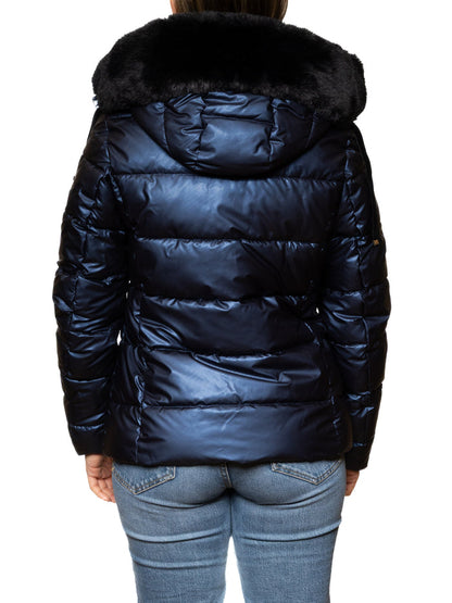 MORE giubbino piuma blu W2046 PIUMA-BLU