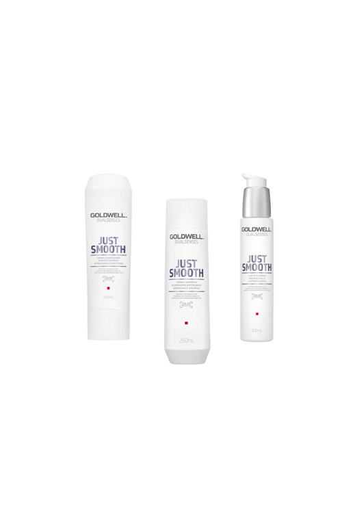 Goldwell Just Smooth 3-in-1 Conditioner, Shampoo & Serum – 500 ml